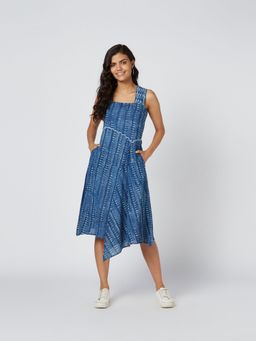 Okhai - Blue Wish Hand Embroidered Midi Dress