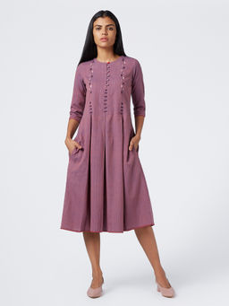 Okhai - Sabrina Handwoven Suf Embroidery Dress