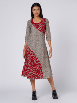 Okhai - Fiesta Appliqué Cotton Mirror Work Dress