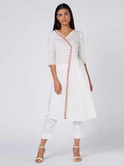 Okhai - Peace Embroidered Cotton Cambric Dress