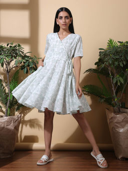 Okhai - Soothing Hand Block Printed Pure Cotton Dress