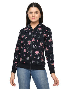 Oswal Shawls - Oswal Navy Blue Fleece Sweatshirt