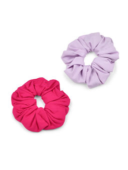 ToniQ - Lilac Solid Hair Scrunchies (Pack of 2)