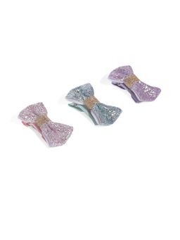ToniQ - Kids Multi-Color Embellished Alligator Hair Clip (Set of 3)