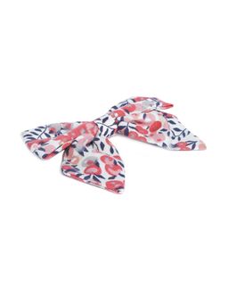 ToniQ - Kids Pink Floral Fabric Hair Clip