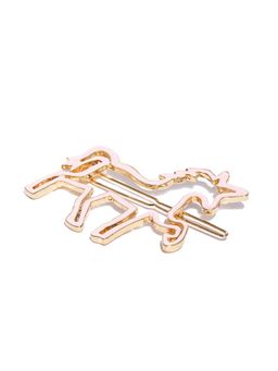 ToniQ - Kids Gold Unicorn Shaped Bobby Pin
