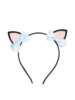 ToniQ - Kids Blue Cat Ear Bow Hair Band