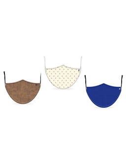 Turtle - Multi-Color Sustainable Protective Mask with Nose Clip (Pack of 3)