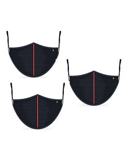 Turtle - Black Anti-Pollution Preventive Mask (Pack of 3)