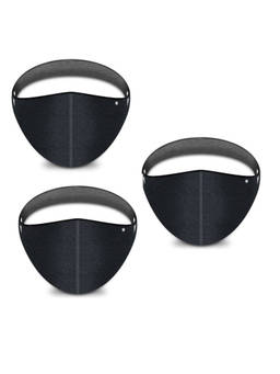 Turtle - Grey Anti-Dust Biker Mask (Pack of 3)