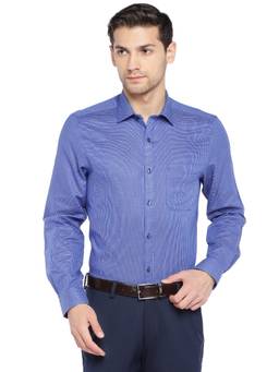 Turtle - Blue Checked Formal Shirt