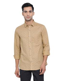 Turtle - Khaki Printed Casual Shirt