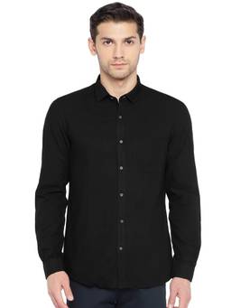 Turtle - Black Printed Casual Shirt