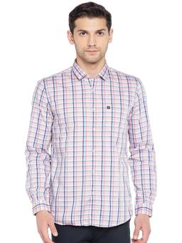 Turtle - Pink Checked Casual Shirt