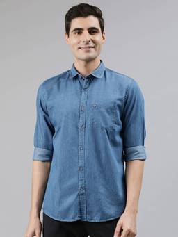 Turtle - Indigo Solid Casual Shirt