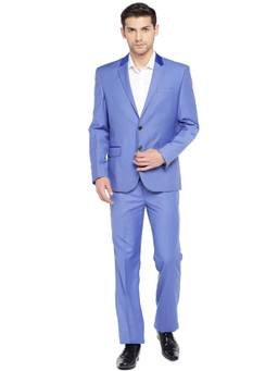 Turtle - Blue Self Design Two Piece Suit