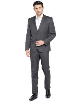 Turtle - Black Self Design Two Piece Suit