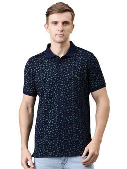 Turtle - Navy Blue Printed T-Shirt