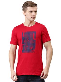 Turtle - Red Printed T-Shirt