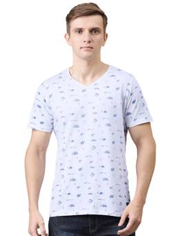 Turtle - White Printed T-Shirt