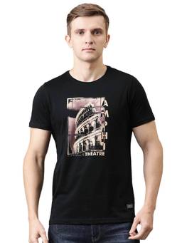 Turtle - Black Printed T-Shirt