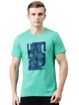 Turtle - Green Printed T-Shirt