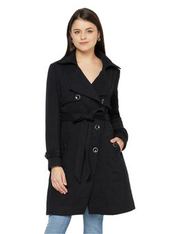 Owncraft - Womens Black Cord Wool Coat