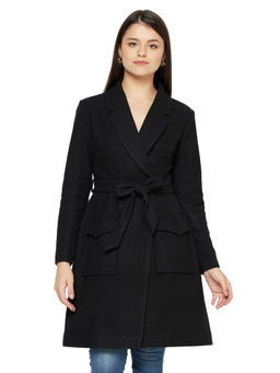Owncraft - Womens Classic Black Wool Coat