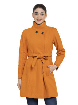 Owncraft - Orange Solid Wool Coat