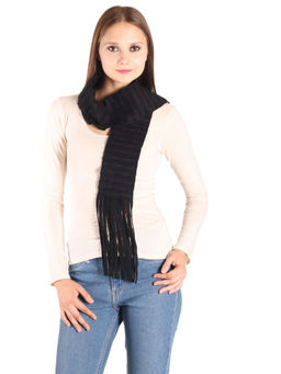 Owncraft - Black Embroidered Scarf