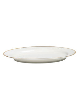 Pure Home + Living - Off White Oval Serving Platter