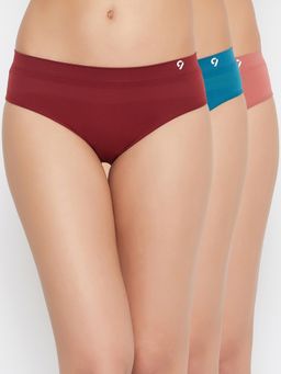 C9 Airwear - Women Assorted Regular Fit Mi9D Rise Panty Pack of 3