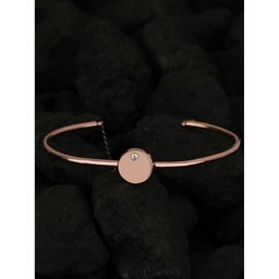 Praavy - 925 Sterling Silver Point of Focus Bracelet platted in Rose Gold (P19B0262)