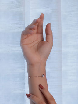 Praavy - 925 Sterling Silver Force Of Attraction Bracelet In Rose Gold P19B0264