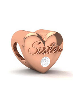 Praavy - 925 Sterling Silver Soul Sister Bead Charm platted in Rose Gold (P19C0461)