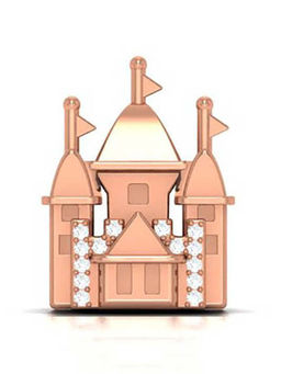 Praavy - 925 Sterling Silver Kingdom of Dreams Bead Charm platted in Rose Gold (P19C0296)