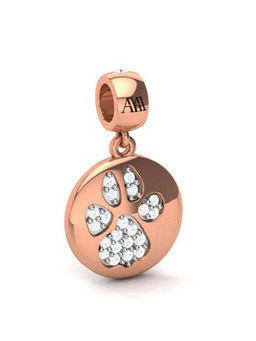 Praavy - 925 Sterling Silver im-paw-ssions Charm platted in Rose Gold (P19C0306)