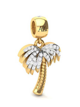 Praavy - 925 Sterling Silver Exotic State of mind Charm platted in Yellow Gold (P19C0307)