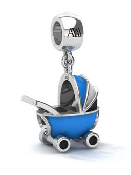 Praavy - 925 Sterling Silver It's a Girl Charm (P19C0311)