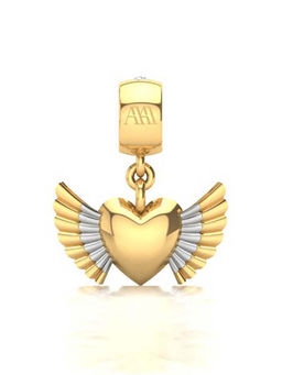 Praavy - 925 Sterling Silver Cupid's Charm platted in Yellow Gold (P19C0351)