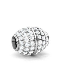 Praavy - 925 Sterling Silver Bling-A-Ring Bead Charm (P19C0378)