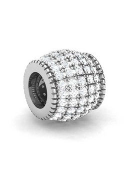 Praavy - 925 Sterling Silver Endless Bling Bead Charm (P19C0381)