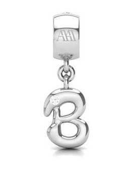 Praavy - 925 Sterling Silver Alphabet B Charm (P19C0423)