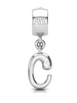 Praavy - 925 Sterling Silver Alphabet C Charm (P19C0424)