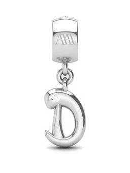 Praavy - 925 Sterling Silver Alphabet D Charm (P19C0425)