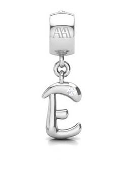 Praavy - 925 Sterling Silver Alphabet E Charm (P19C0426)