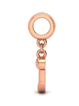 Praavy - 925 Sterling Silver Alphabet I Charm in Rose Gold (P19C0430)