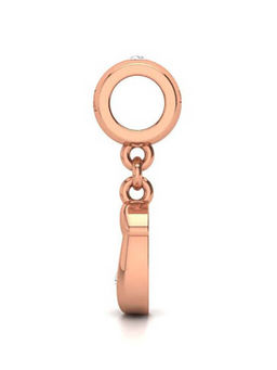 Praavy - 925 Sterling Silver Alphabet J Charm in Rose Gold (P19C0431)