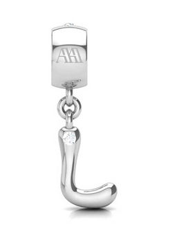 Praavy - 925 Sterling Silver Alphabet L Charm in Silver (P19C0433)