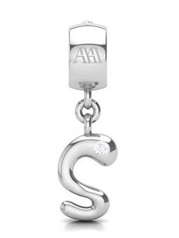 Praavy - 925 Sterling Silver Alphabet S Charm in silver (P19C0440)